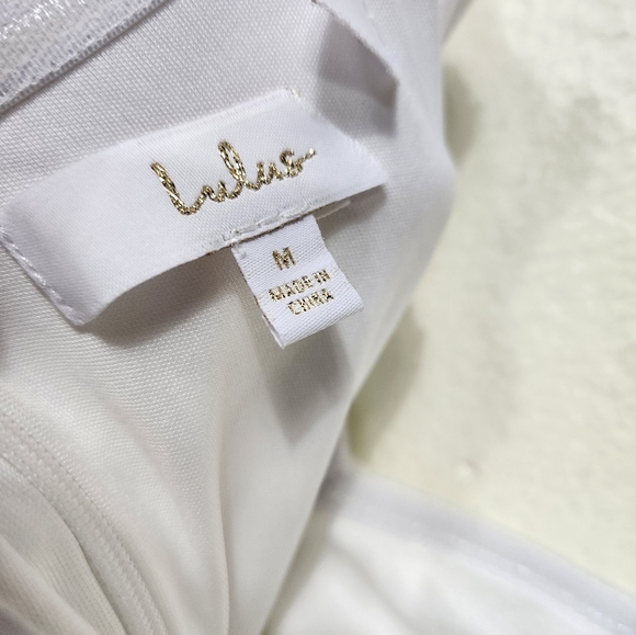 Lulus Promised Forever White Lace Long Sleeve Backless Maxi Dress M Wedding Boho - Picture 11 of 11